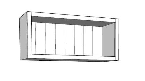 Traditional Style Stackable Half Height Wall Storage Unit 800mm Wide