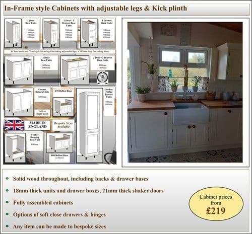 solid wood traditional kitchen cabinets with adjustable legs