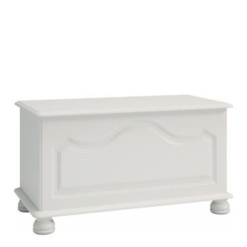 White Ottoman Toy Storage Chest