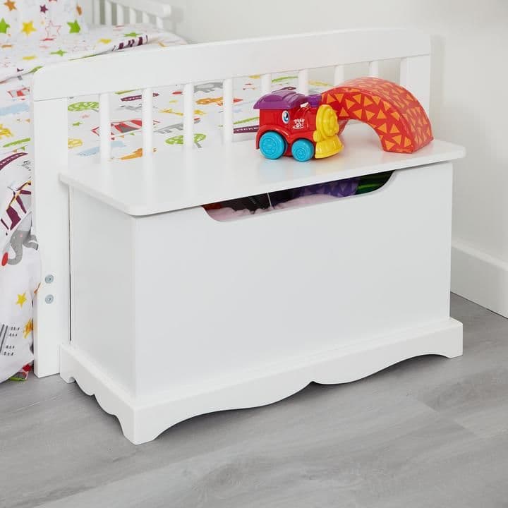 White Wooden Toy Box