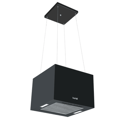 Baridi DH109 Square Island Cooker Hood 40cm - Black