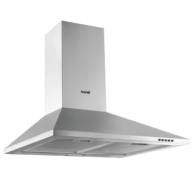 Baridi DH126 Chimney Style Cooker Hood with Carbon Filters, Stainless Steel