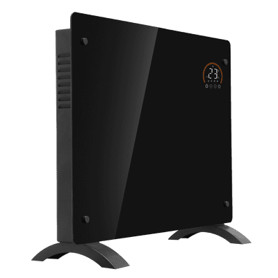 Baridi DH135 Electric Glass Panel Heater, 1000W, Wi-Fi Enabled, Black