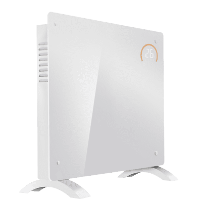 Baridi DH136 Electric Glass Panel Heater, 1000W, Wi-Fi Enabled, White