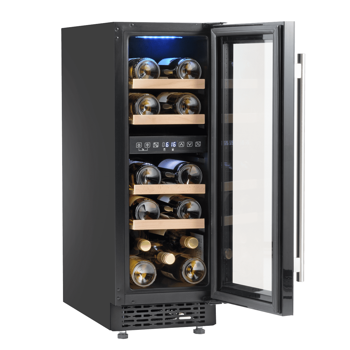 Baridi DH204 17 Bottle Dual Zone Slim 30cm Wine Cooler Touch