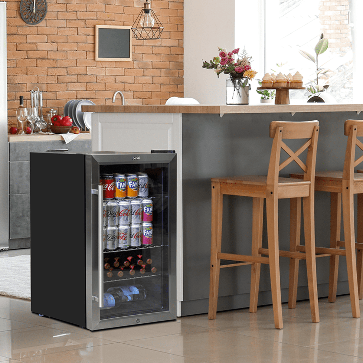 Dellonda Baridi 28 Bottle Wine Cooler - Elegant Storage Solution