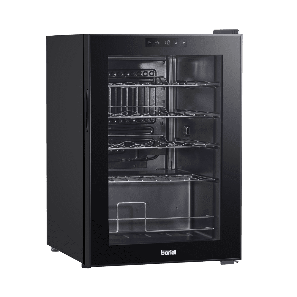 Baridi DH8 Wine Cooler/Fridge Digital Touchscreen Controls LED Light 20 Bottle Black