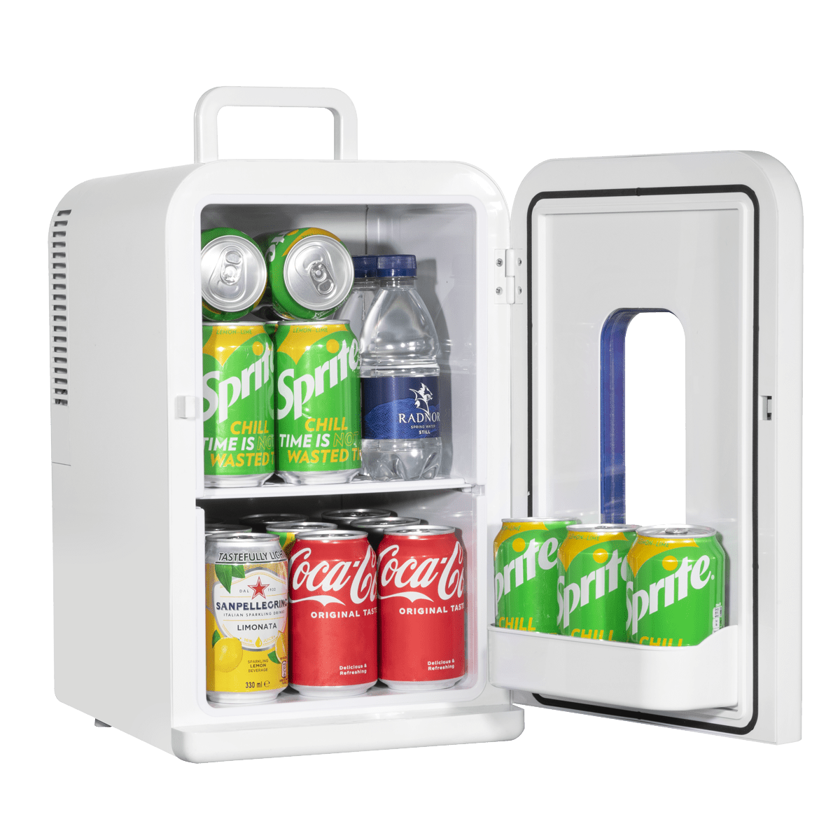 Baridi DH94 15L Mini Fridge Cooler & Warmer 12V/230V Perfect for Car Bedroom Camping White