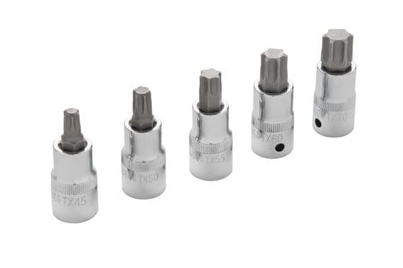 Blue Spot 01505 Torx Bit Set T45-T70 5 Piece 1/2D
