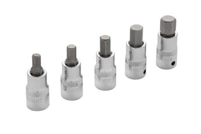 Blue Spot 01507 Hex Bit Set H7-H14 5 Piece 1/2D