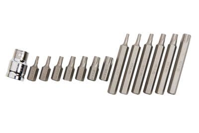 Blue Spot 01511 Drive Torx Bit Set T20-T55 15 Piece 1/2D
