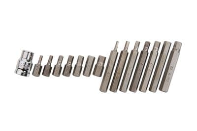 Blue Spot 01513 Drive Hex Bit Set H4-H12 15 Piece 1/2D