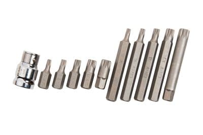 Blue Spot 01515 Drive Spline Set M5-M12 11 Piece 1/2D