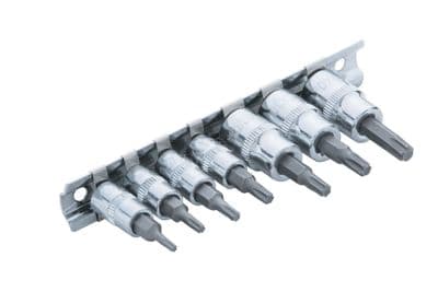 Blue Spot 01518 Torx Socket Set 1/4D T10-T25 - 3/8D T27-T40 7 Piece