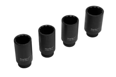 Blue Spot 01528 Impact Sockets 30mm-36mm 4 Piece Set 1/2D