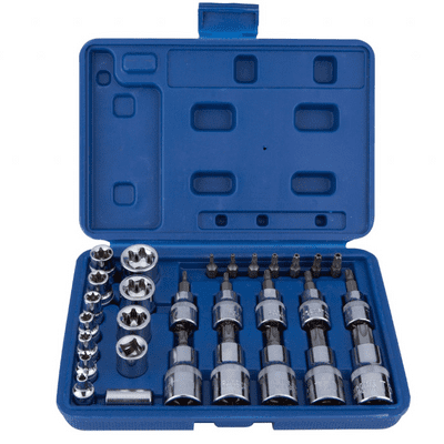 Blue Spot 01529 Torx Socket & Bit Set T10-T55 E4-E20