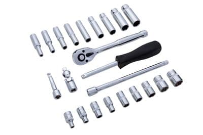Blue Spot 01531 Metric Socket Set 4-13mm 24 Piece 1/4D
