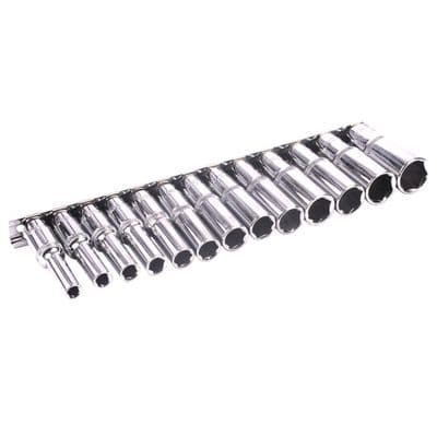 Blue Spot 01542 Metric Deep Socket Set 6-19mm 13 Piece 3/8D