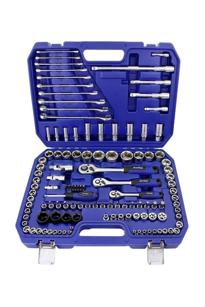Blue Spot 01583 Socket Set 1/4 - 3/8 - 1/2D 120 Piece
