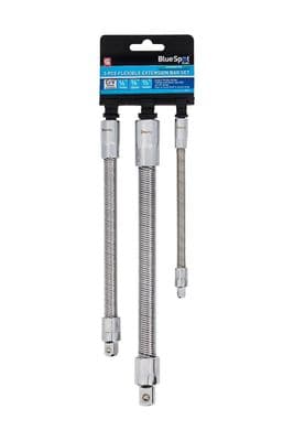 Blue Spot 02073 Flexible Extension Bar Set 1/4-3/8-1/2D 3 Piece