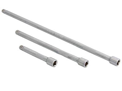 Blue Spot 02074 Extension Bar Set 3 Piece 1/4D Chrome Vanadium