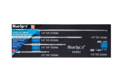 Blue Spot 02082 Drive Extension Bar Set 6 Piece 1/4D