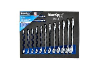 Blue Spot 04114 Metric Stubby Spanner Set 6-19mm In EVA Foam 14 Piece