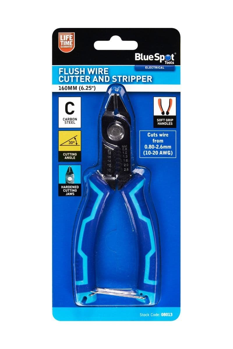 Blue Spot 08013 Flush Wire Cutter & Stripper 160mm