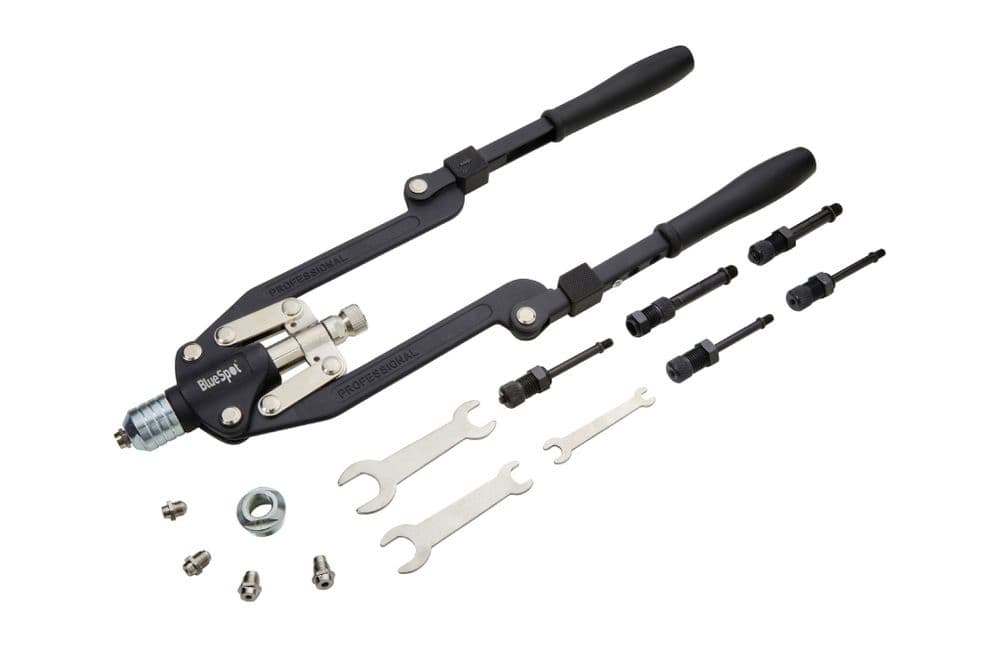 Blue Point Pop Riviter Spring Blue Spot 09108 Long Arm Rivet 3 2-6 4 and Nut Riveter M4-M10 Set