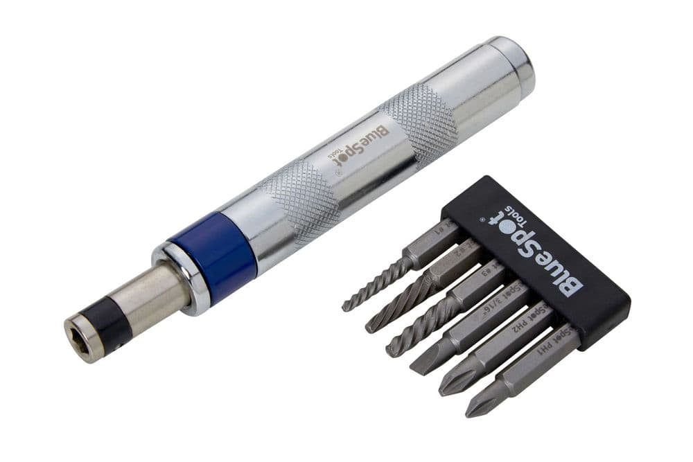 Blue Spot 12063 Impact Driver And Extractor Set 1/4 D