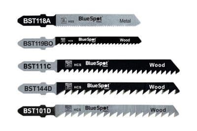 Blue Spot 19002 Jigsaw Blade Set T-Shank 10 Piece