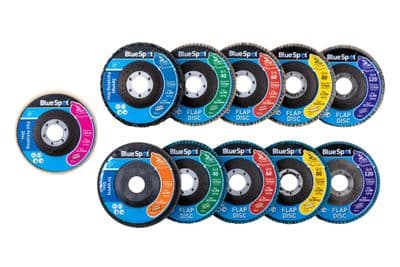 Blue Spot 19036 Polishing and Flap Disc Set 11 Piece