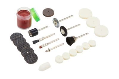 Blue Spot 19082 Cutting, Grinding & Polishing Rotary Tool Accessories 24 Piece Set