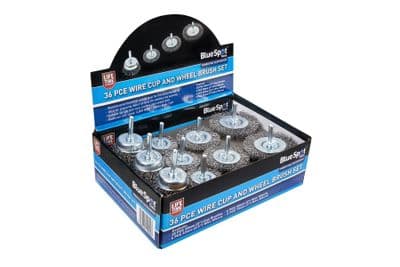 Blue Spot 19224 Wire Cup And Wheel Brush Set 36 Piece