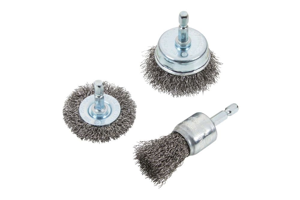 Blue Spot Tools 3 PCE Hex Shank Wire Cup Brush Set