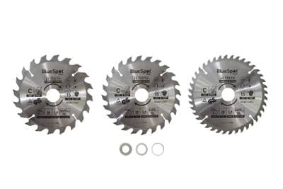 Blue Spot 19400 3 Piece TCT Circular Saw Blade Set 184mm x 30mm