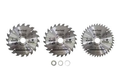 Blue Spot 19402 3 Piece TCT Circular Saw Blade Set 190mm x 30mm
