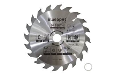 Blue Spot 19406 Circular Saw Blade 20 Teeth 165mm x 20mm