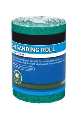 Blue Spot 19856 115mm Sanding Roll 40 Grit 5mtr