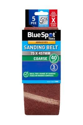 Blue Spot 19880 Sanding Belt 40 Grit 75 x 457mm