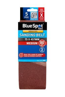 Blue Spot 19884 Sanding Belt 80 Grit 75 x 457mm