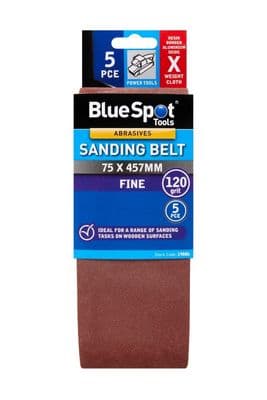 Blue Spot 19886 Sanding Belt 120 Grit 75 x 457mm