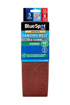 Blue Spot 19888 Sanding Belt 40 Grit 75 x 533mm