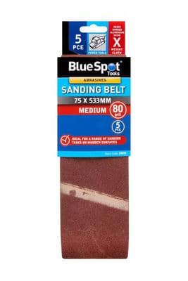 Blue Spot 19892 Sanding Belt 80 Grit 75 x 533mm