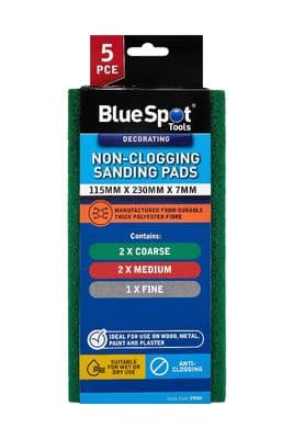 Blue Spot 19920 Non Clogging Sanding Pads 5 Piece Set