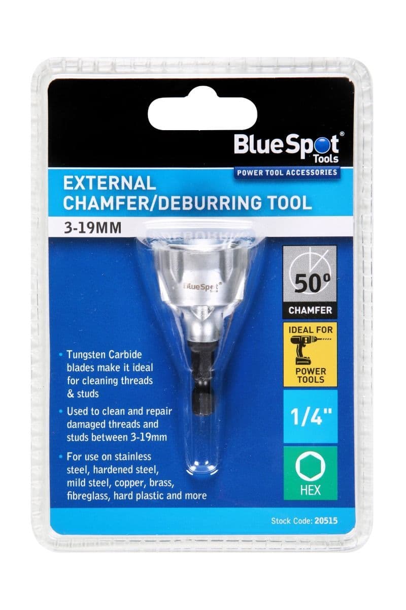 Blue Spot 20515 External Chamfer & Deburring Tool 3-19mm
