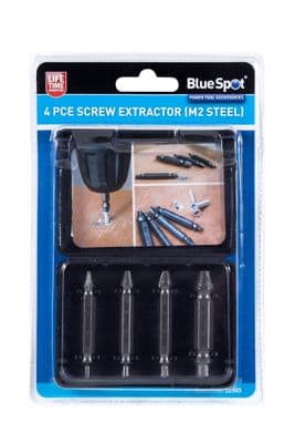 Blue Spot 22305 Screw Extractor M2 Steel 4 Piece