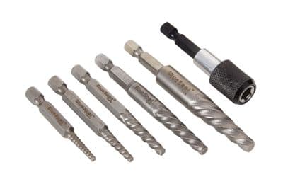 Blue Spot 22308 Hex Shank Screw Extractor Set 6 Piece