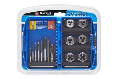Blue Spot 22318 Metric Tap & Die 13 Piece Set M3-M10