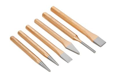 Blue Spot 22446 6 Piece CR/V Punch & Chisel Set In Holder